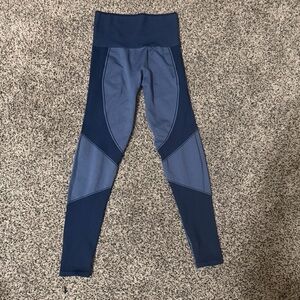 ThirdLove Leggings Womens S Navy Blue‎ Excellent Seamless High Waist Colorblock